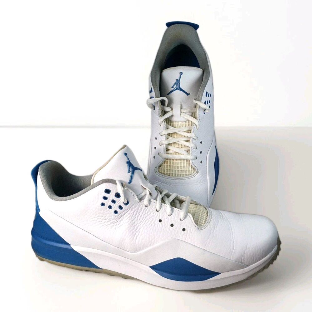 Nike Jordan ADG 3 Golf Shoes 10.5 Medium CW7242-010 Blue White Spikeless